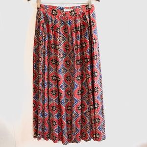 Vintage Liz Claiborne Pleated Midi Skirt with Buttons 10